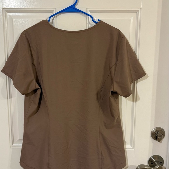 Grey's Anatomy Brown Scrub Top - Picture 2 of 7